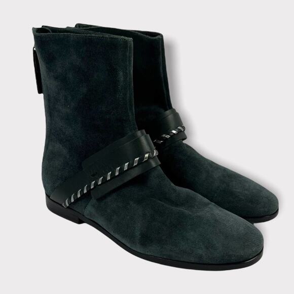 Carritz Bracelet Saddle Stitch Suede Boots Size 36 - Picture 4 of 11